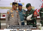 Sinergi TNI-Polri di Perbatasan, Dansatgas Pamtas Yonarmed 11 Kostrad Hadiri Pemusnahan Barang Bukti Narkoba