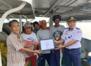 KUPP Kendawangan Berhasil Selamatkan 4 ABK Nelayan Jaya Asal Belitung Barat yang Tenggelam di Perairan Laut Karimata