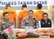 Polres Tanah Datar Ungkap Kasus Penyalahgunaan Narkoba, Amankan 13 Kg Ganja