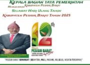 Kepala Bagian Tata Pemerintah Kabupaten Pesisir Barat Hendri Wijaya Segera Persiapkan Dalam Rangka HUT Ke-12 Kabupaten Pesisir Barat