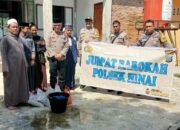 Kapolsek Hinai Berbagi Berkah di Ponpes Al Fathah Desa Suka Jadi