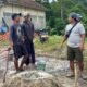 Wujudkan Lingkungan Aman, Satgas TMMD Kodim 0422/Lampung Barat Bangun Pos Kamling di Pekon Pemerihan
