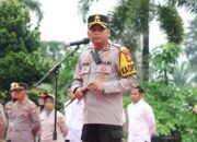 Kapolres Pesawaran Pimpin Apel Konsolidasi, Fokus Pengamanan Ketat di KPU dan Gudang Logistik Jelang Pleno Kabupaten.