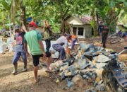 Satgas TMMD ke-124 Kodim 0422/Lampung Barat Bangun Gorong-Gorong di Pekon Pemerihan