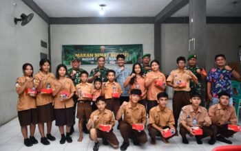 Kodam I/BB Gelar Program Makan Sehat Bergizi untuk 250 Anak Panti Asuhan di Deli Serdang