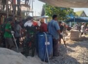 Jelang Penutupan TMMD ke-124 Kodim 0320 Dumai, TNI dan Warga Berjibaku Gotong Royong Pengecoran Masjid Al-Ikhsan di Bukit Kayu Kapur