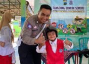Satlantas Polres Kediri Gelar ‘Jajan Kelas’ Di TK Tauladan Pare