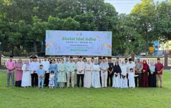 Idul Adha 1446 H, Polres Kediri Kota Satukan Kebersamaan Lewat Salat Idul Adha dan Kurban