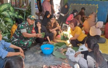 Serda Ichsan Himbau Warga Gunakan Bahan Alami Wadahi Daging Qurban