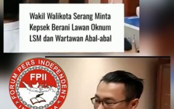 Wakil Presidium FPII Noven Saputera,S.H. Tanggapi Pernyataan Wakil Walikota Serang : Mari Kita Diskusi Sambil Ngopi Biar Anda Paham Tentang Dunia Pers !!!