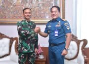 Jalin Sinergitas, Danpasmar 1 Terima Courtesy Call Kepala KSOP Marunda