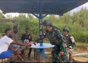 Satgas Yonif 521/DY Melaksanakan Anjangsana kepada Tokoh Masyarakat Di Distrik Kobagma Kabupaten Mamberamo Tengah