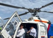 Kapolsek Pesisir Tengah dan Wakil Bupati Pesisir Barat Laksanakan Patroli Udara Pantau WSL Krui Pro QS6000 2025