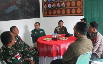 Kepala Konservasi Sumber Daya Alam (KSDA) Wilayah II Sintang Berkunjung Bersinergi Dengan Satgas Pamtas RI-Malaysia Yonkav 3/AC
