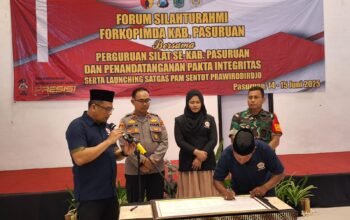 Polres Pasuruan Hadiri Pelantikan IPSI serta Deklarasi Satgas Sentot Prawirodirdjo