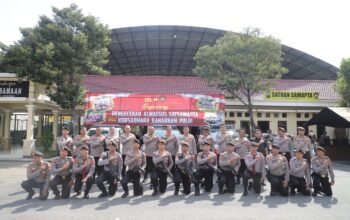 Baharkam Polri Gelar Supervisi dan Pengecekan Almatsus di Polres Kediri