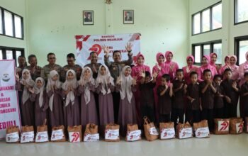 Polres Nganjuk Gelar Baksos Serentak di Panti Asuhan, Wujud Nyata Kepedulian Polri di Hari Bhayangkara ke-79