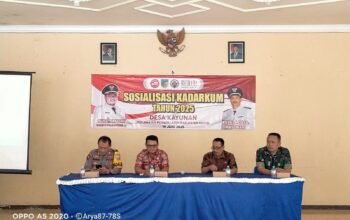 Sosialisasi Kadarkum Desa Kayunan Tahun 2025 Kec, Plosoklaten Kab, Kediri
