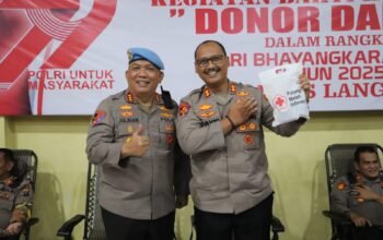 Donor Darah Dalam Rangka HUT Bhayangkara KE-79 di Polres Langkat: Wujud Kepedulian Polri Terhadap Masyarakat