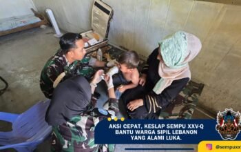 Aksi Cepat, Tim Keslap Sempu XXV-Q Bantu Warga Sipil Lebanon Yang Alami Luka