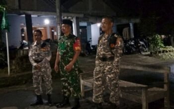 Babinsa dan Bhabinkamtipmas Nogosari Kompak Jaga Kondisifitas Wilayahnya