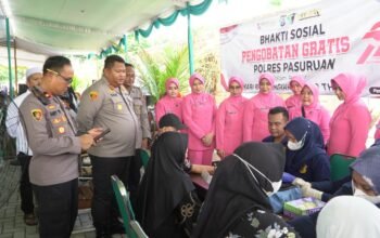 Peringati Tahun Baru Islam dan Hari Bhayangkara, Polres Pasuruan Gandeng Tokoh Lokal Gelar Khitan Massal