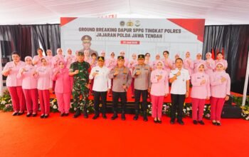 Kapolri Groundbreaking 24 SPPG Jateng, Dukung Penuh Program MBG
