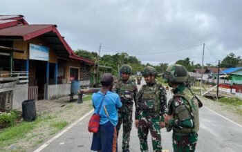 Dengarkan Aspirasi dan Masukan dari Warga, Satgas Yonif 521/DY Laksanakan Binter di Kampung Muaranawa