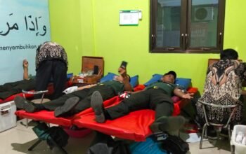 Koramil Ngrampal Berpartisipasi Dalam Peringatan Hari Donor Darah Sedunia: Tetesan Darah, Bukti Cinta untuk Negeri