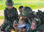 Sentuhan Kasih di Tanah Papua, Satgas Yonif 521/DY Berikan Layanan Kesehatan Kepada Masyarakat di Pos Kobakma