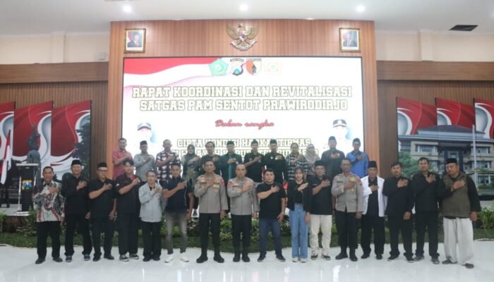 Polresta Sidoarjo Siap Amankan 1 Suro, Satgas Sentot Prawirodirjo Dikukuhkan