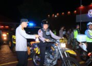 Amankan Malam 1 Suro, Polres Ngawi Gelar Patroli Skala Besar