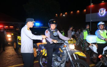 Amankan Malam 1 Suro, Polres Ngawi Gelar Patroli Skala Besar