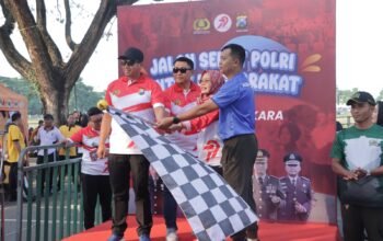 Polres Kediri Olahraga bersama dengan Forkopimda