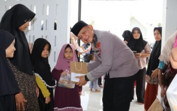 Kapolres Langkat Beri Santunan Anak Yatim, Wujud Kepedulian Polri untuk Masyarakat