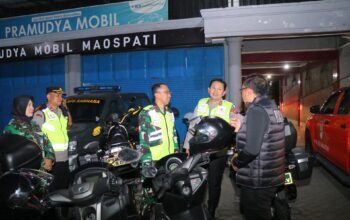 Patroli Bermotor Sinergitas TNI–Polri Amankan Malam 1 Suro di Kabupaten Magetan