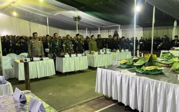 Polisi Pertebal Pengamanan Pengesahan 354 Warga Baru PSHT Cab.Pasuruan Berjalan Aman dan Kondusif
