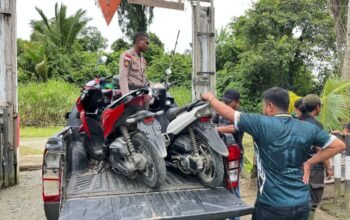 Satgas Pamtas RI-PNG Yonif 131/Brs Gagalkan Upaya Penyelundupan Hasil Curanmor dan Ganja di Perbatasan Papua