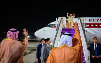 Presiden Republik Indonesia, Prabowo Subianto, Mengakhiri kunjungan kenegaraannya diKerajaan Arab Saudi.