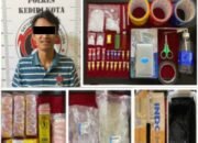 Bawa Sabu-Sabu, Pemuda Tarokan Diamankan Satresnarkoba Polres Kediri Kota