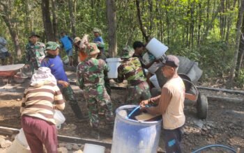 Kodim Boyolali Geber Pra-TMMD Sengkuyung III di Desa Sari Mulyo