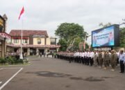 Tingkatkan Disiplin Masyarakat Dalam Berlalu Lintas, Polres Kediri Kota melaksanakan Apel Gelar Pasukan Operasi Patuh Semeru 2025