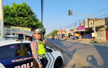 Satlantas Polres Jepara Sosialisasi Keliling Ops Patuh Candi 2025