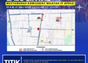 Satlantas Polres Kediri Kota Lakukan Pengalihan Arus Selama Muskomwil IV APEKSI