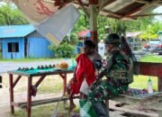Satgas Pamtas RI-PNGKewilayahan Yonif 763/SBA Pos Aisyo Laksanakan Kegiatan Yankes Gratis di Distrik Aifat