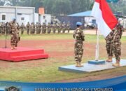 Satgas Kizi TNI Konga XX-V MONUSCO Laksanakan Upacara Tanggal 17 Juli 2025 di Daerah Misi