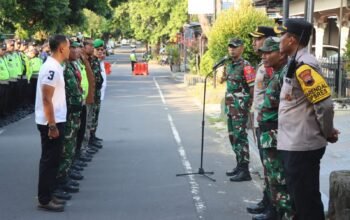 Kodim 0724/Boyolali Bersama Polres Amankan Kunjungan Kerja Wapres Gibran di Kantor Pos Boyolali