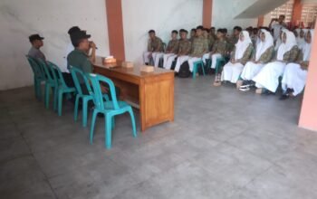 Danramil Gemolong Berikan Pembekalan Mental dan Disiplin kepada Calon Paskibraka HUT RI