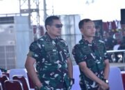Semangat Prajurit Pasmar 1 Ikuti Latihan Upacara Kehormatan Militer