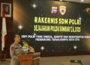 Rakernis SDM Polda Sumbar 2025: Wujudkan SDM Polri Unggul, Adaptif, dan Berintegritas Dukung Asta Cita